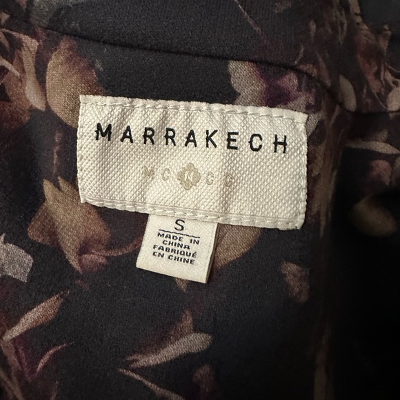 Anthropologie Marrakech Walsh Jacket Brown Motif Size S - Picture 5 of 6